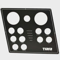 Tiara Boat Blank Gauge Panel - 16 X 14 1/4 Inch Black