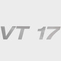 Crestliner Boat Decal 2281001 - VT 17 Silver 6 1/4 X 1 3/8 Inch