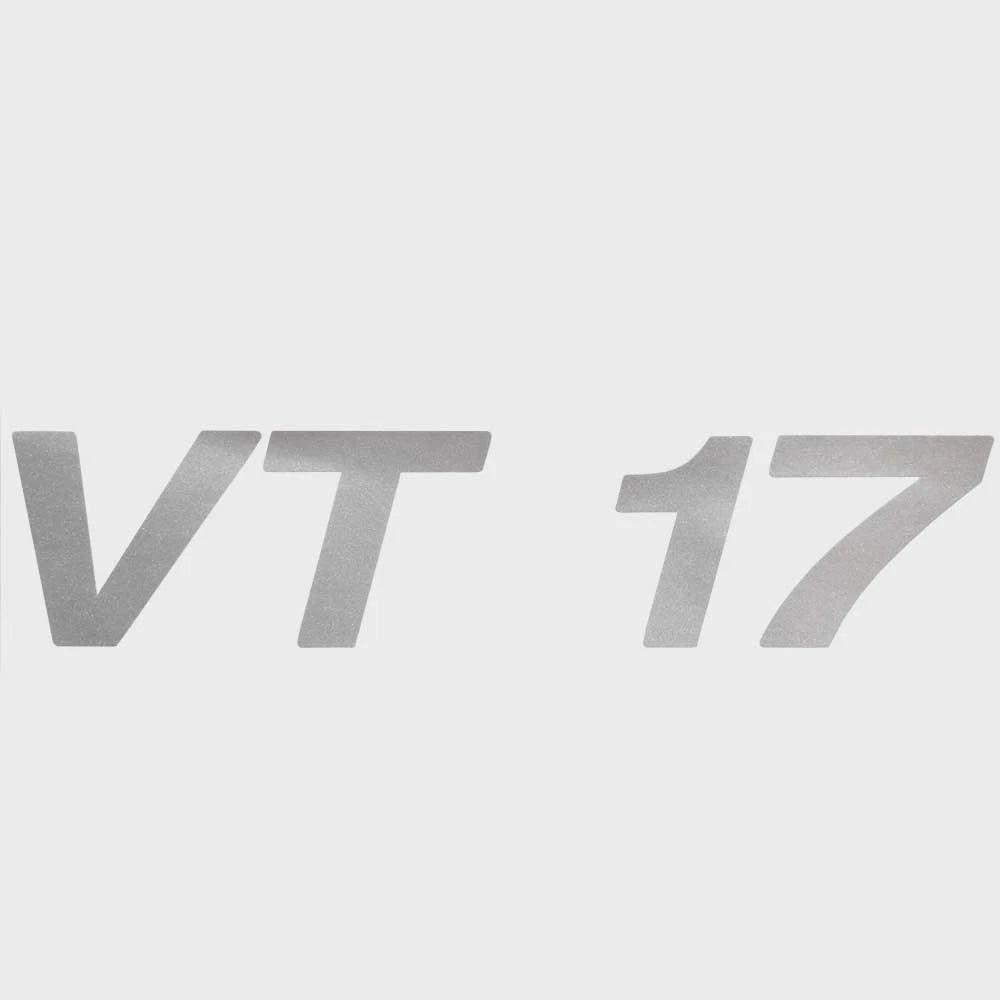 Crestliner Boat Decal 2281001 - VT 17 Silver 6 1/4 X 1 3/8 Inch