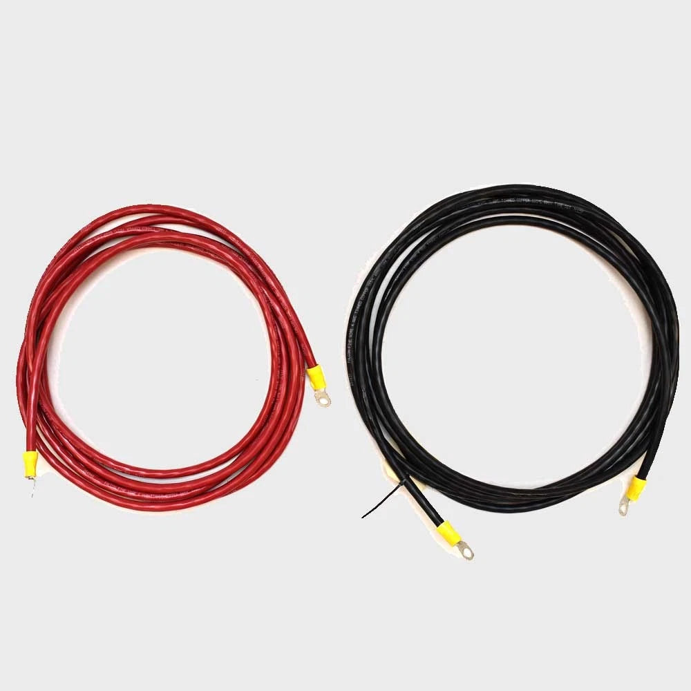 Lowe Boat Battery Cables 2081109 - 4 AWG 16 FT Red Black (set of 2)