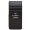 Carling Boat Rocker Switch Plate - Canopy Up - Down Black Actuator