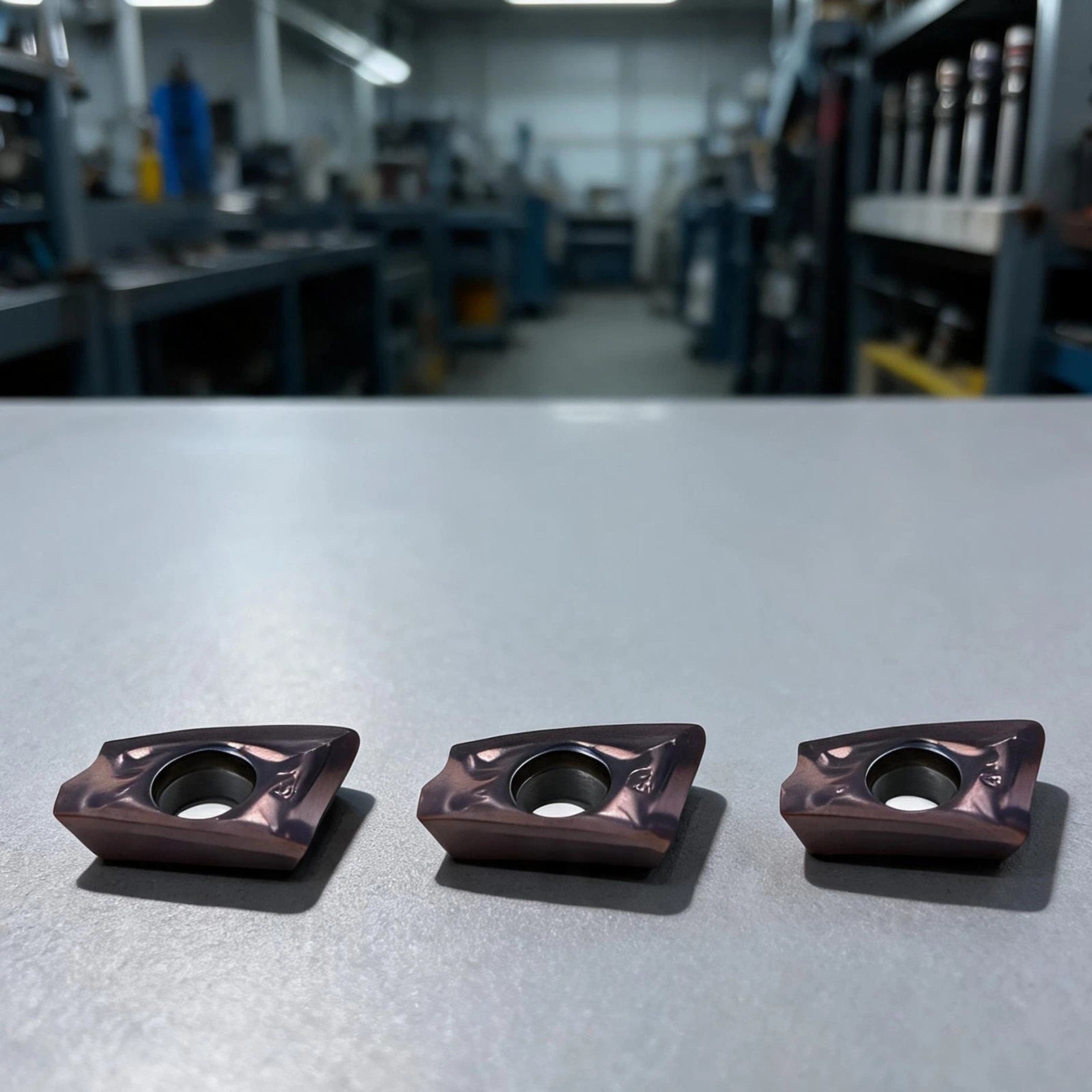 10pcs AOMT184808PEER Inserts for Reducing Machine Tool Load During Cutting