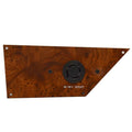 Boat Trolling Motor Plug Panel - 24/36VDC Woodgrain Acrylic