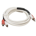 Marine Audio Boat RCA Audio Cable MA-RCA-C2 - 6 FT White Red Black