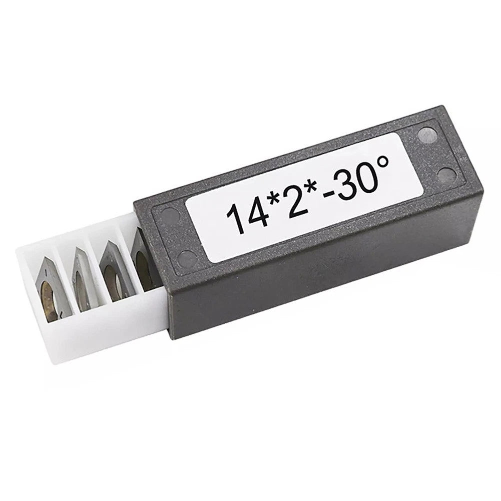10 Pieces 14mm Square Carbide Cutter Inserts for Plywood MDF HDF Cutting Tools