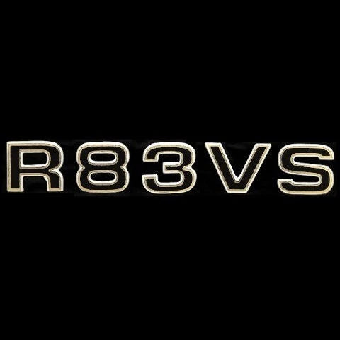 Ranger Boat Raised Decal Sticker 7604743 - R83VS Black Silver