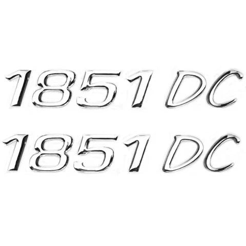 Seaswirl Boat Raised Decal 8626-3108 - 1851 DC Silver (pair)