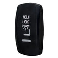 Carling Boat Rocker Switch Actuator - Helm Light Black Lighted