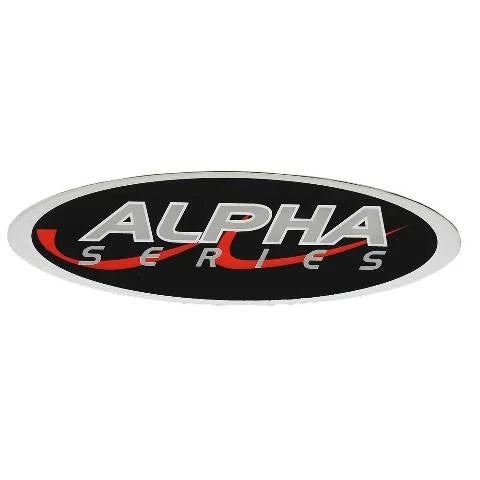 Legend Boat Raised Decal - Alpha Series 5 3/8 X 1 3/4 Black Silver