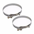 Trident Boat Hose Clamps 720-5000L B02 - 5.37 - 5.94 Inch SS (pair)