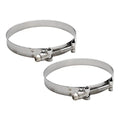 Trident Boat Hose Clamp 720-5000L - 4 1/2 to 5 Inch Stainless (pair)