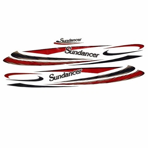 Sea Ray Boat Decals 139792-06 - Sundancer Red Stickers (set of 3)