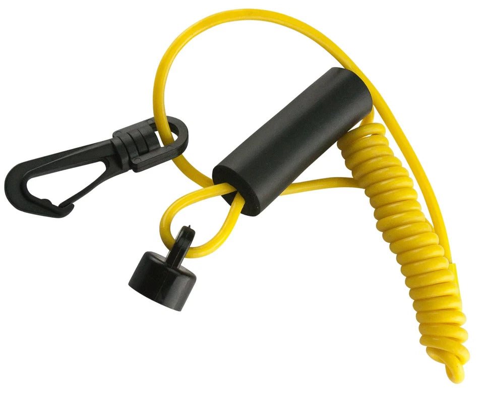 Floating Safety Lanyard Ignition Cap Key Stop Kill Switch Yellow Fit SeaDoo