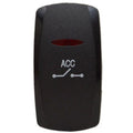 Carling Boat Switch Cover Plate - ACC Illuminated Black
