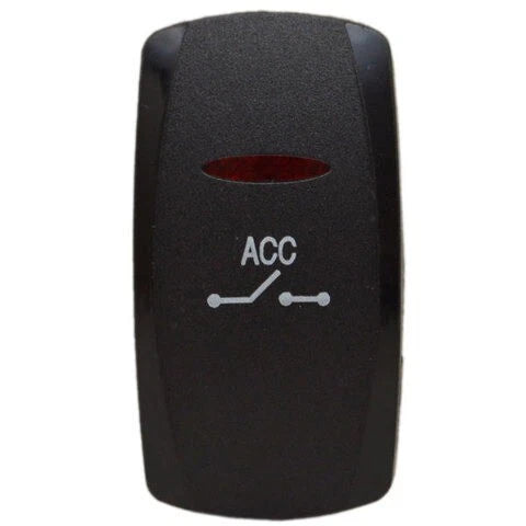 Carling Boat Switch Cover Plate - ACC Illuminated Black