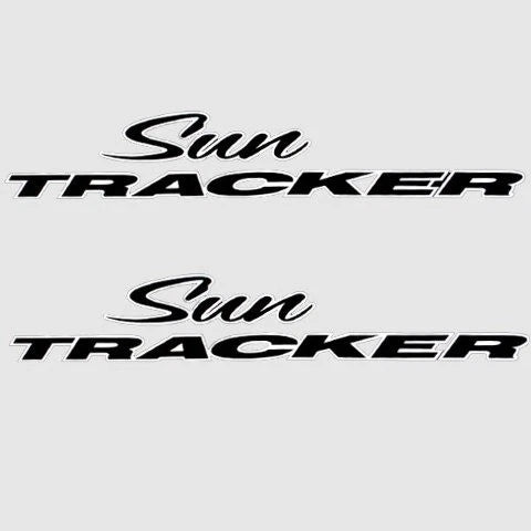 Sun Tracker Boats Logo Decals 158043 - 19 X 3 3/8 Inch Black (pair)