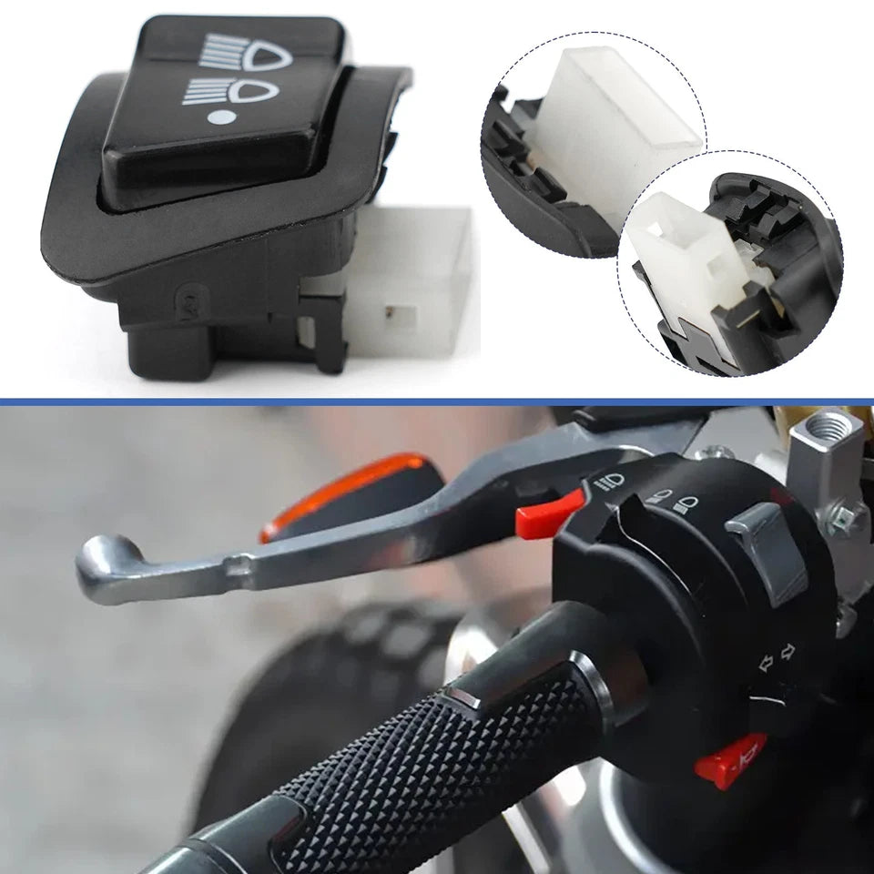 Motorcycle Switch Low Beam REVO VEWA110 Scooter Up Button Turn Signal 1PCS