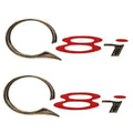 Tahoe Boat Logo Decals 120471 - Q8i Bronze Red Stickers (pair)