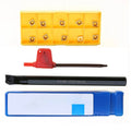 Lathe Bar Tool Holder S10KSCLCR06 with 10pcs Carbide Inserts CCMT060204HM