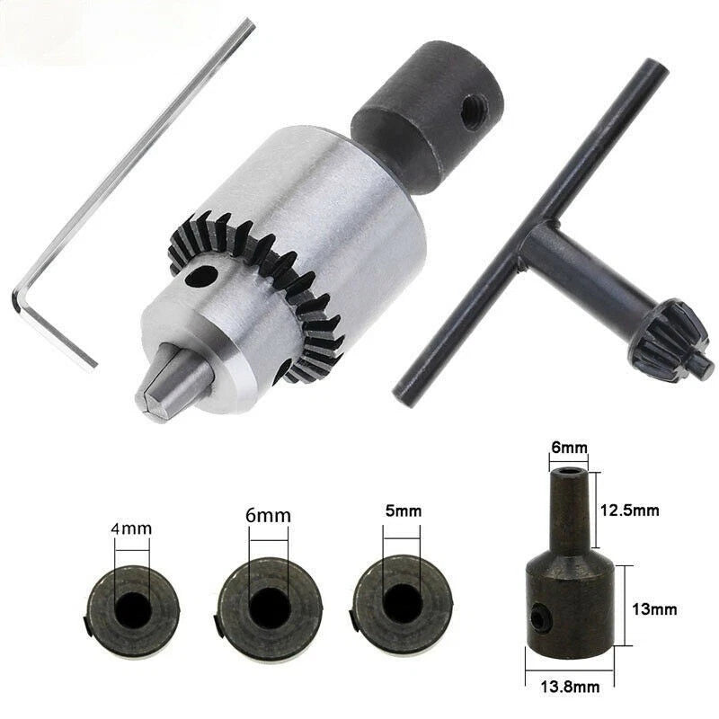 Motor Drill Chuck with 4mm 5mm 6mm 8mm Motor Connecting Rod for Impact Drills