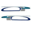 Rinker Boat Graphic Decals - Express Cruiser Blue Stickers (set of 2)