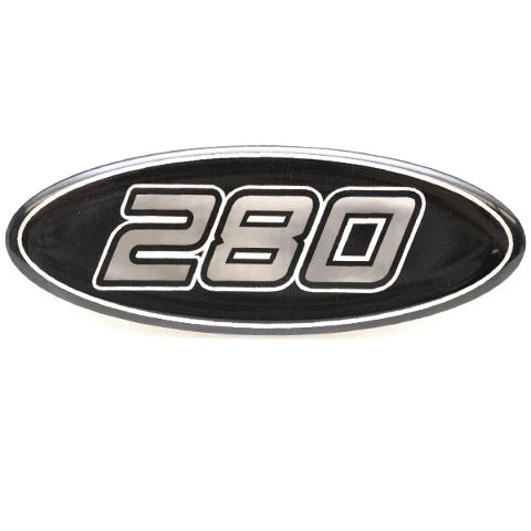 Crownline Boat Raised Decal 40199 - 280 Black Silver Model Sticker