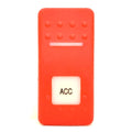 Carling Boat Rocker Switch Actuator - ACC Red Illuminated