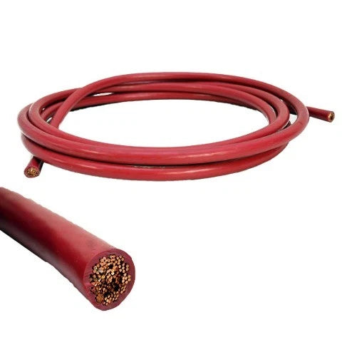 Cobalt Boat 2/0 AWG Battery Cable - Red 15 Foot (no Lugs)