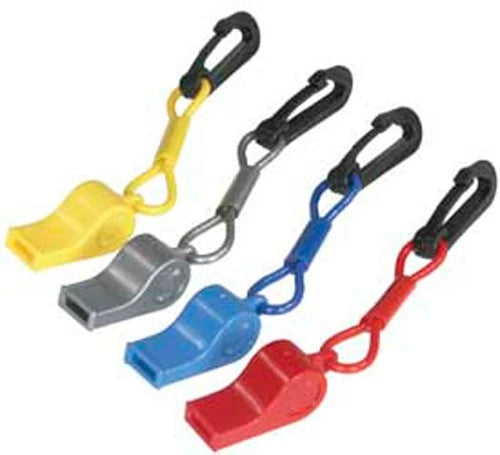 Atlantis Whistle with Clip Red for Watercraft Safety & Survival