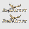 G3 Boat Decal 73404450 - Gold - White - Black Eagle 175 PF (pair)