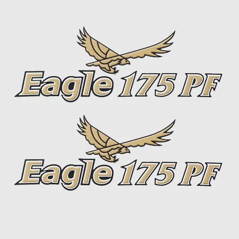 G3 Boat Decal 73404450 - Gold - White - Black Eagle 175 PF (pair)