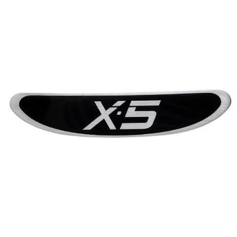 Nitro Boat Raised Decal 157579 - X-5 Black Silver 8 1/8 Inch