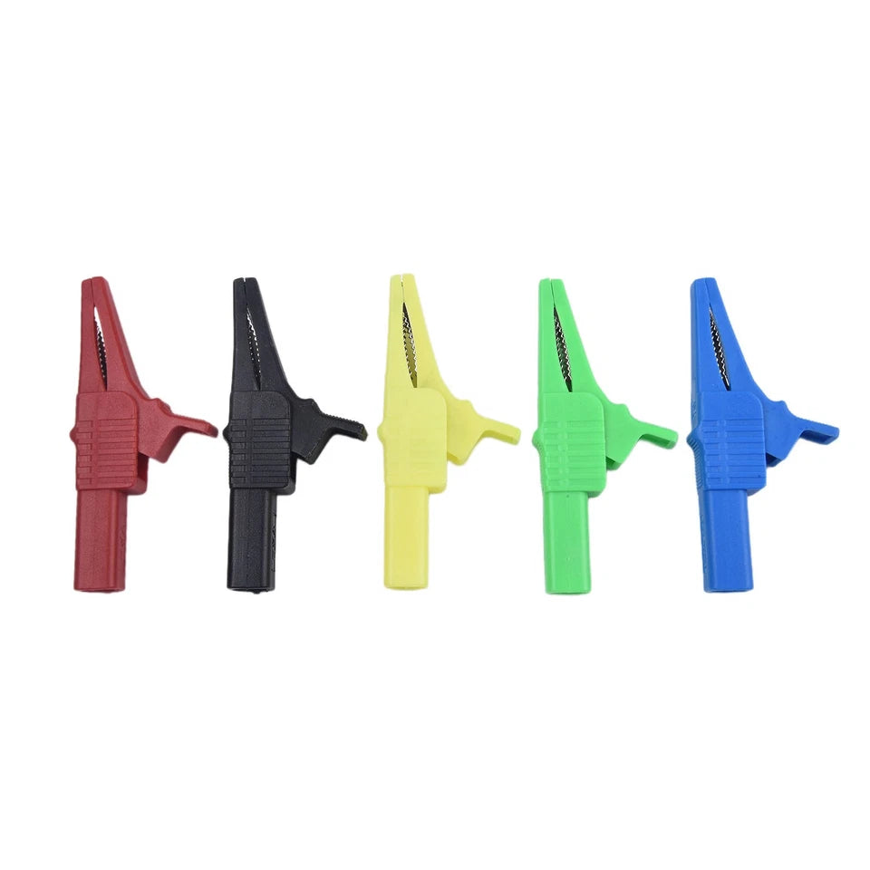Multifunctiona L Copper Crocodile Clips for Multimeter Testing Pack of 5