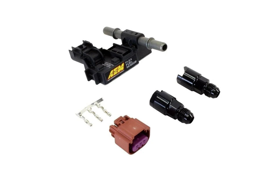 AEM Ethanol Content Flex Fuel Sensor Kit -6AN Fittings, 30-2201