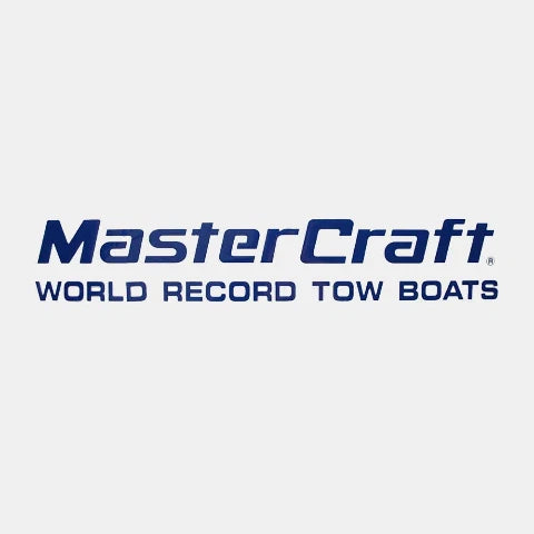MasterCraft Boat Decal Sticker - World Record Tow Boats Blue