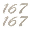 Sharpline Boat Decals 140656-01 - 167 Weeres Silver (pair)