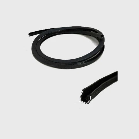 Standard Boat Trim Lock Molding - 5 Feet X 1/2" Inch Black Vinyl