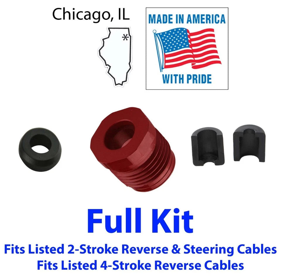 SeaDoo Billet Reverse Cable Lock Nut, Seal & Half Ring Kit 4-Tec RXP RXT GTI GTX