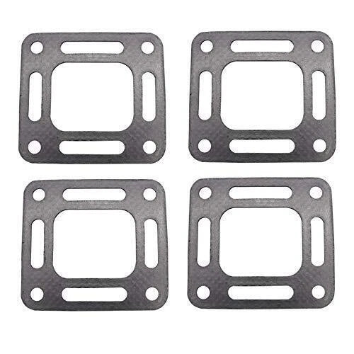 4PCS Riser Manifold Full Flow Engines Gasket for Mercruiser 4.3 5.0 5.7 V6 V8 GM