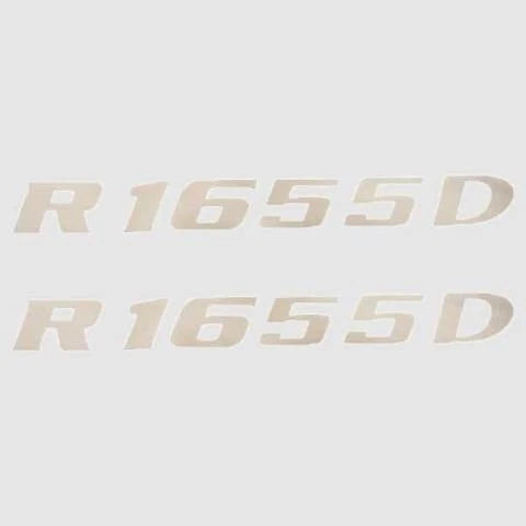 Lowe R1655D Duck Hunter Boat Decals - Ivory Vinyl Stickers (pair)
