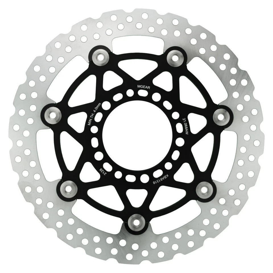 MG Front Left Brake Disc for Kawasaki Ninja 650 2006-2008 (21-068-AW-BK)