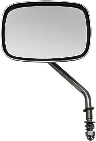 HARDDRIVE Style Short Stem Chrome Left Mirror for Harley V-Twin 1990-2002