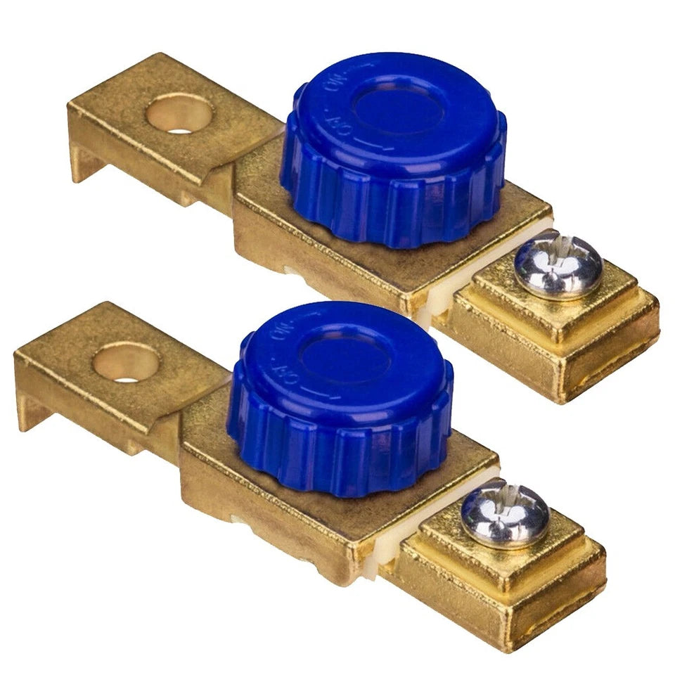 2X Car Motorcycle Battery Master Disconnect Isolator Terminal Cut Off Switch 80A