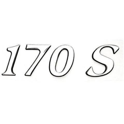 Larson Boat Emblem Decal Sticker 145078 - Raised 170 S Sliver