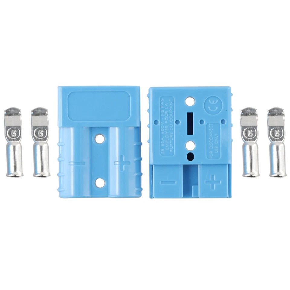 2x FOR Style Plug-Connector S 50 AMP 6AWG 12-24V DC Power-Tool