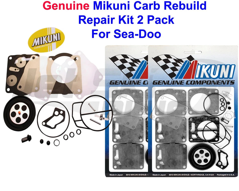 2 Pack Genuine Mikuni SBN Super BN Carb Carburetor Rebuild Repair Kit SeaDoo
