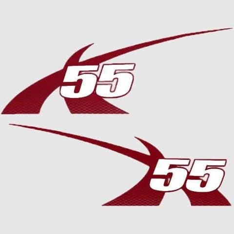 MasterCraft Boat Decals 7501685 - X55 Switch Pro Tour Red (2PC)