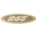 Crownline Boat Raised Decal 61232 - 268 Silver Gold