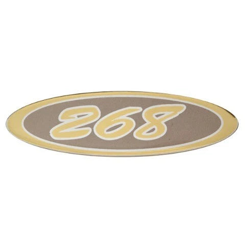 Crownline Boat Raised Decal 61232 - 268 Silver Gold