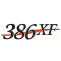 Stratos Boat Decal 7D082 - 2009 386 XF Black Red 10 5/8 Inch